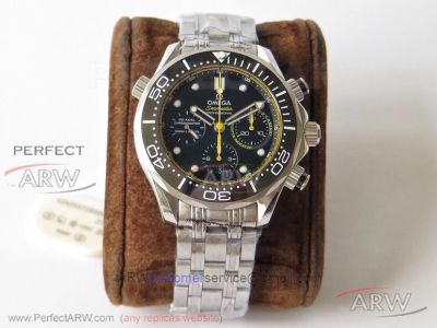 AC Factory Omega Seamaster Emirates Team New Zealand Limited Edition Black And Yellow 44mm 7750 Automatic Watch